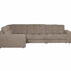 Second date hoekbank links grove ribstof mud - Loft24.nl