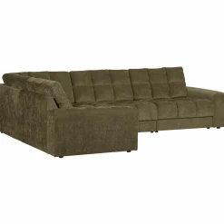 Second date hoekbank rechts vintage groen - Loft24.nl