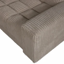 Second date hoekbank rechts grove ribstof mud - Loft24.nl