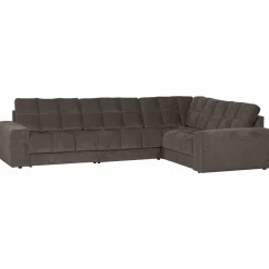 Second date hoekbank rechts vintage warm grijs - Loft24.nl