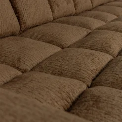 Second date Loungebank rechts structure velvet brass - Loft24.nl