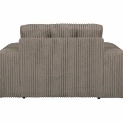 Second Date loveseat Grove ribstof 136 x 101 cm - Mud - Loft24.nl