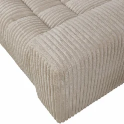Second Date loveseat Grove ribstof 136 x 101 cm - Travertin - Loft24.nl