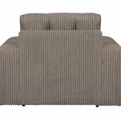 Second Date loveseat Grove ribstof 103 x 99 cm - Mud - Loft24.nl