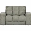 Second Date loveseat structure velvet 136 x 101 cm - frost - Loft24.nl