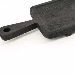 Serveerplank Plancha Mangohout 60 cm - Zwart - Loft24.nl