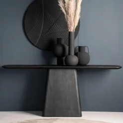 Sidetable Aron Mangohout - Zwart 180 cm - Loft24.nl