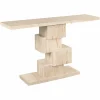 Sidetable Arvada Travertin 140 cm - Beige - Loft24.nl