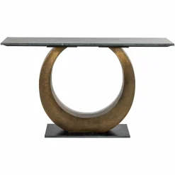 Sidetable Luna Marmer 140 cm - Goud - Loft24.nl