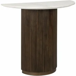 Sidetable Mayfield Marmer en Mangohout - 90 cm - Loft24.nl