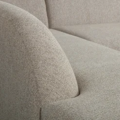 Sloping hoekbank links naturel melange - Loft24.nl