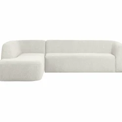 Sloping hoekbank links pearl melange - Loft24.nl