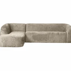 Sloping hoekbank links structure velvet wheatfield - Loft24.nl