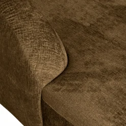 Sloping hoekbank links structure velvet brass - Loft24.nl