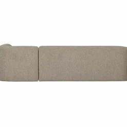 Sloping hoekbank rechts naturel melange - Loft24.nl