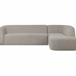 Sloping hoekbank rechts off white melange - Loft24.nl