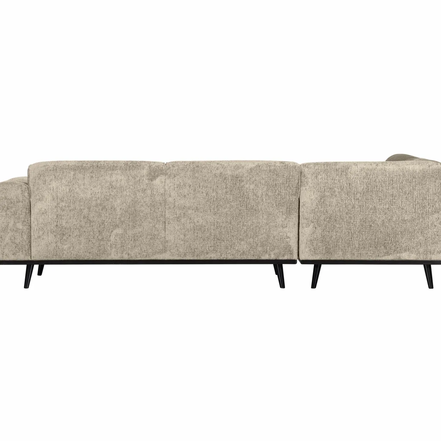 Statement hoekbank links structure velvet wheatfield - Loft24.nl