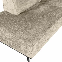 Statement hoekbank links structure velvet wheatfield - Loft24.nl