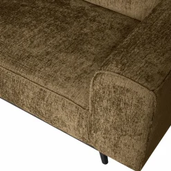 Statement hoekbank links structure velvet brass - Loft24.nl