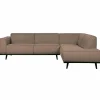 Statement hoekbank rechts boucle nougat - Loft24.nl