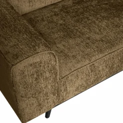 Statement hoekbank rechts structure velvet brass - Loft24.nl