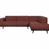 Statement hoekbank rechts boucle chestnut - Loft24.nl