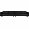 Statement xl 4-zits bank 372 cm suedine zwart - Loft24.nl