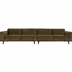 Statement xl 4-zits bank 372 cm platte brede rib rock - Loft24.nl