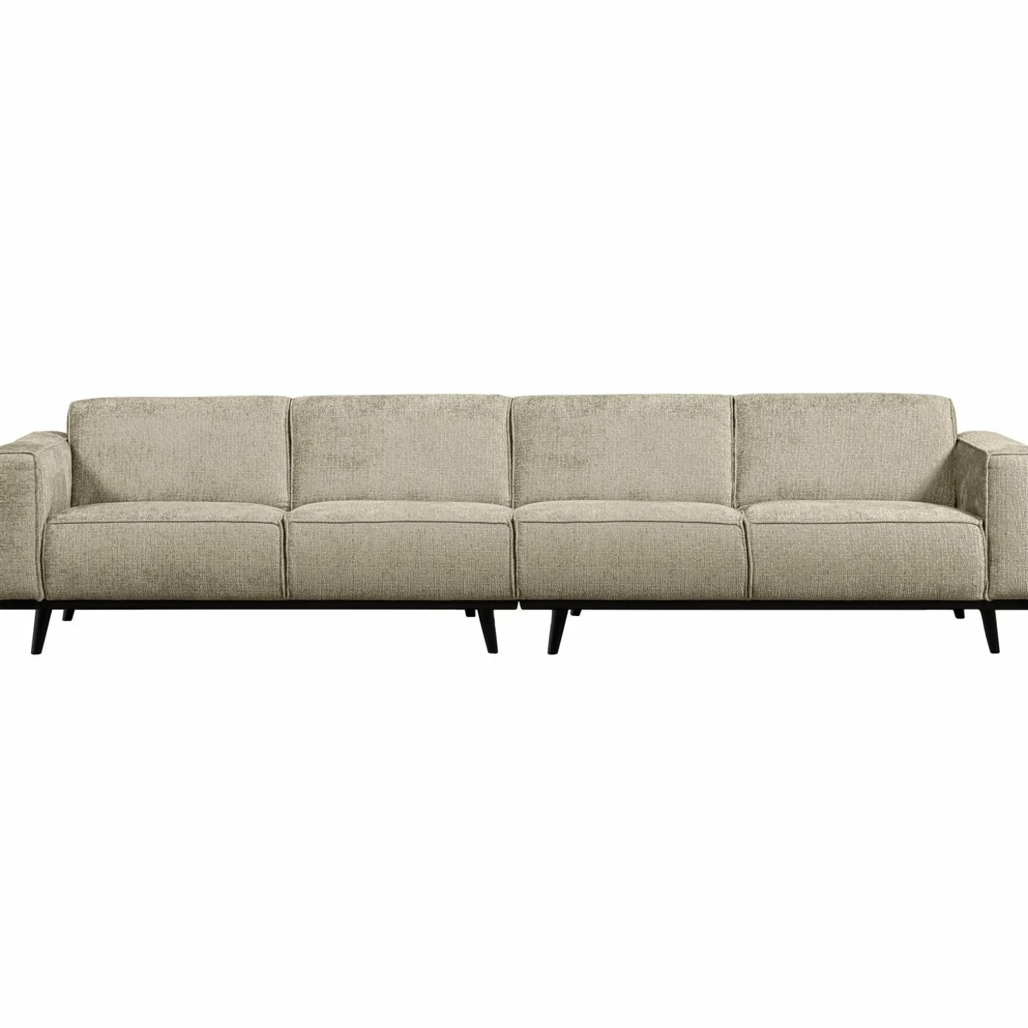 Statement xl 4-zits bank 372 cm structure velvet wheatfield - Loft24.nl