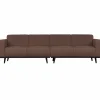Statement 4-zits bank 280 cm boucle coffee - Loft24.nl