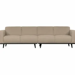 Statement 4-zits bank 280 cm boucle beige - Loft24.nl