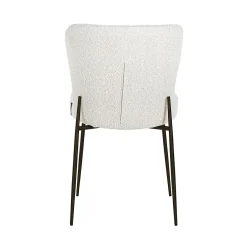 Stoel Darby white bouclÃ© / black (Copenhagen 900 BouclÃ© White) - Loft24.nl