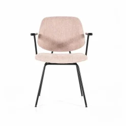 Stoel Lynn met armleuning - Roze - Loft24.nl
