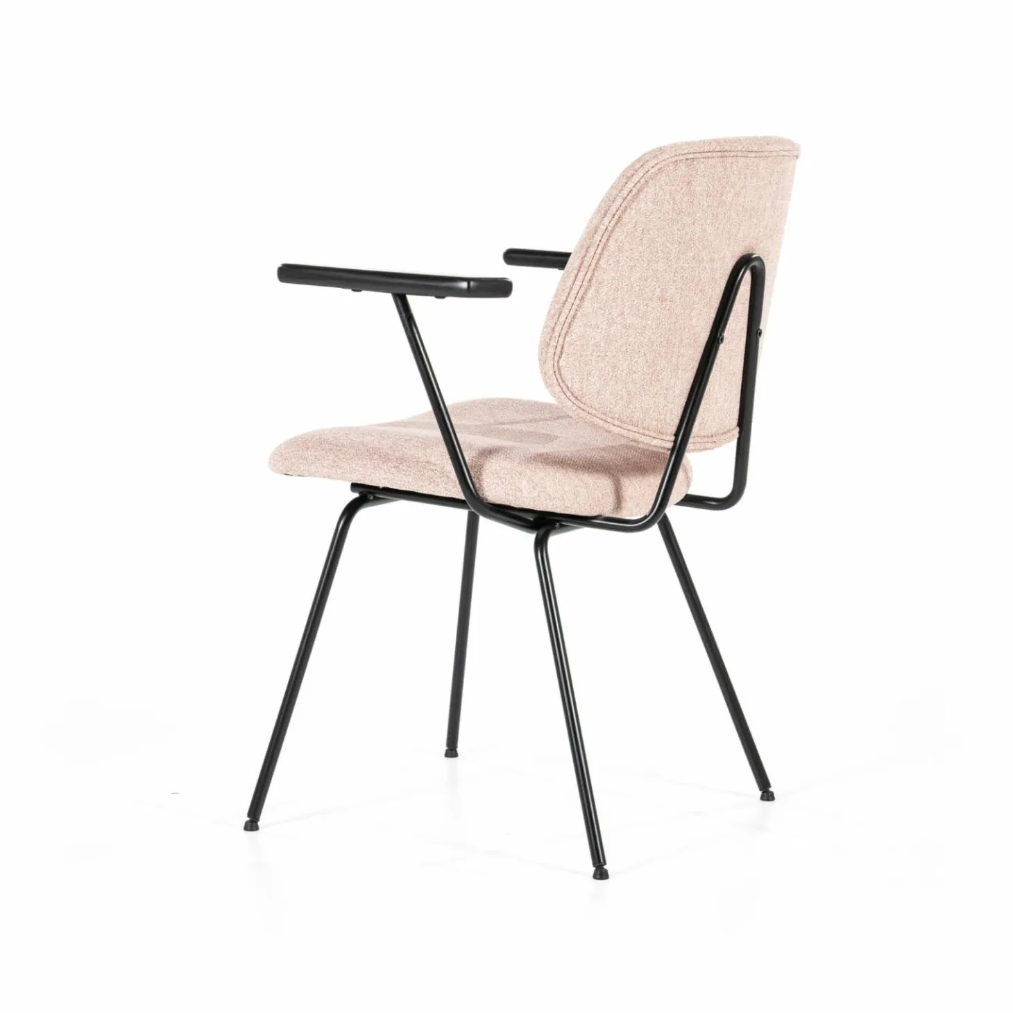 Stoel Lynn met armleuning - Roze - Loft24.nl