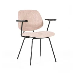 Stoel Lynn met armleuning - Roze - Loft24.nl