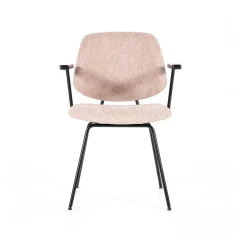 Stoel Lynn met armleuning - Roze - Loft24.nl