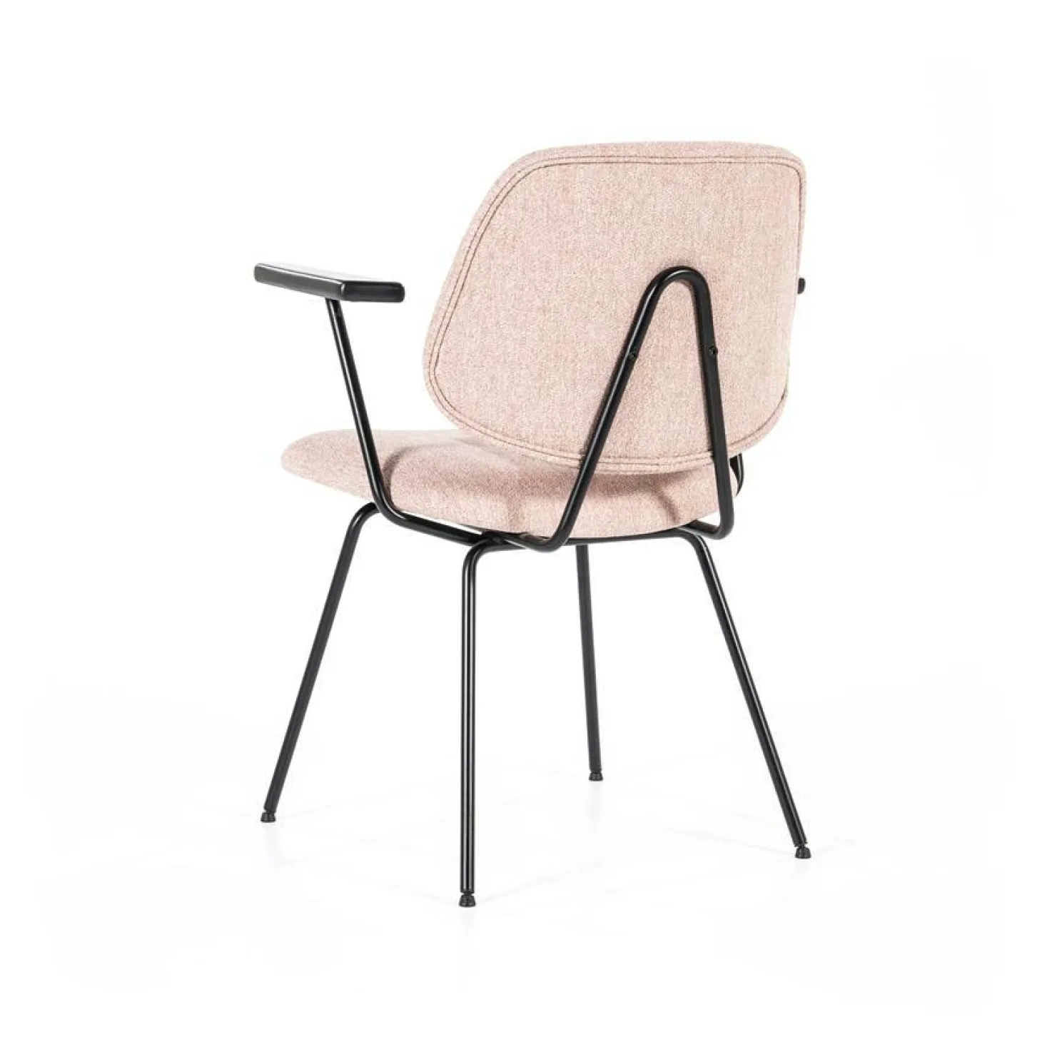 Stoel Lynn met armleuning - Roze - Loft24.nl