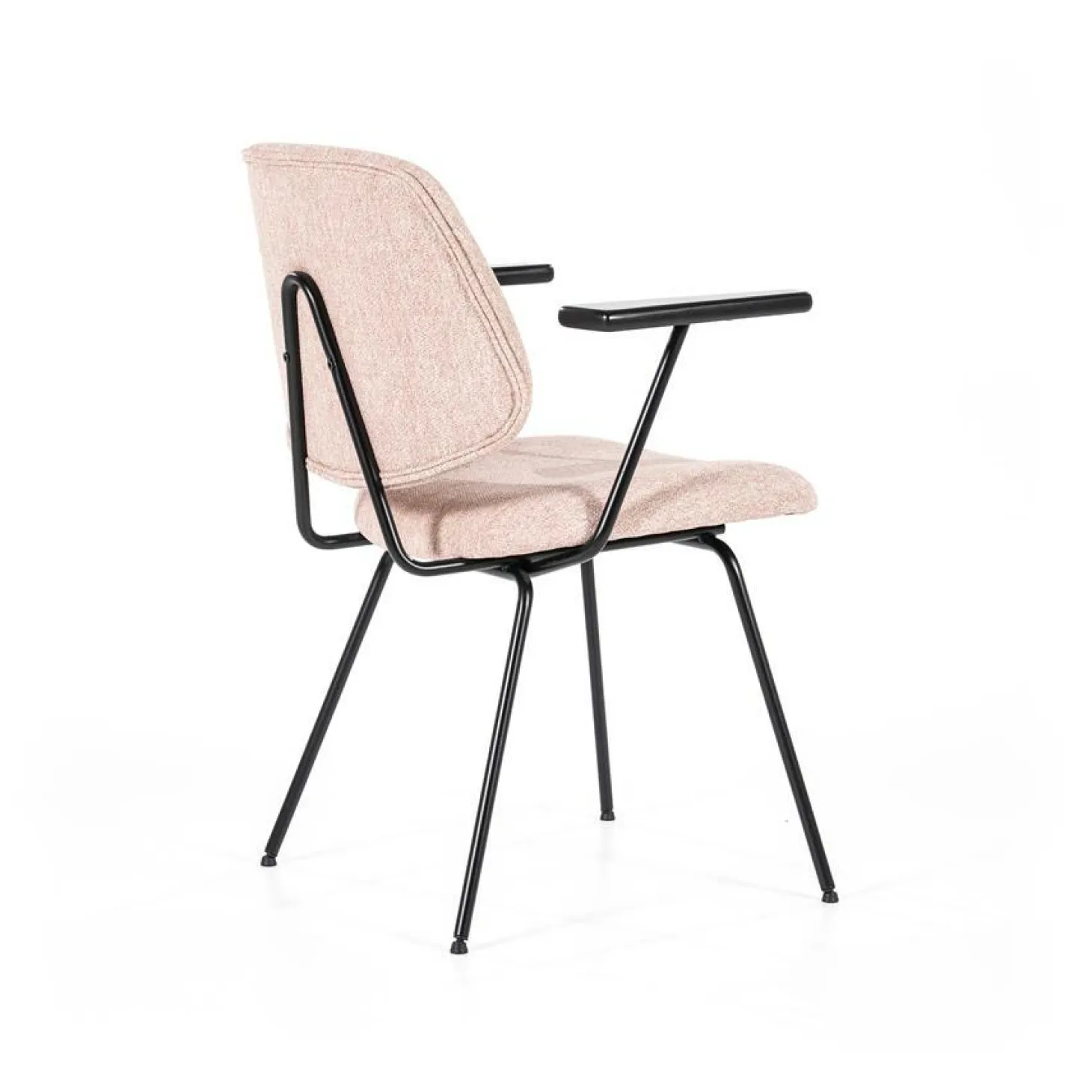 Stoel Lynn met armleuning - Roze - Loft24.nl