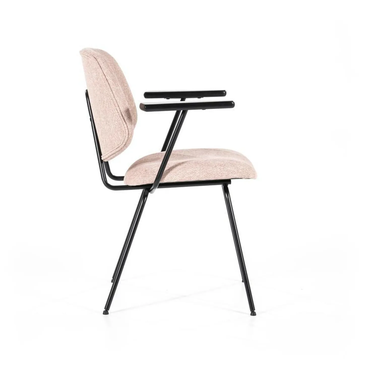 Stoel Lynn met armleuning - Roze - Loft24.nl