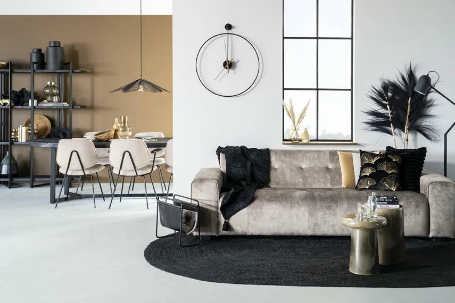 Stoel Lynn met armleuning - Roze - Loft24.nl