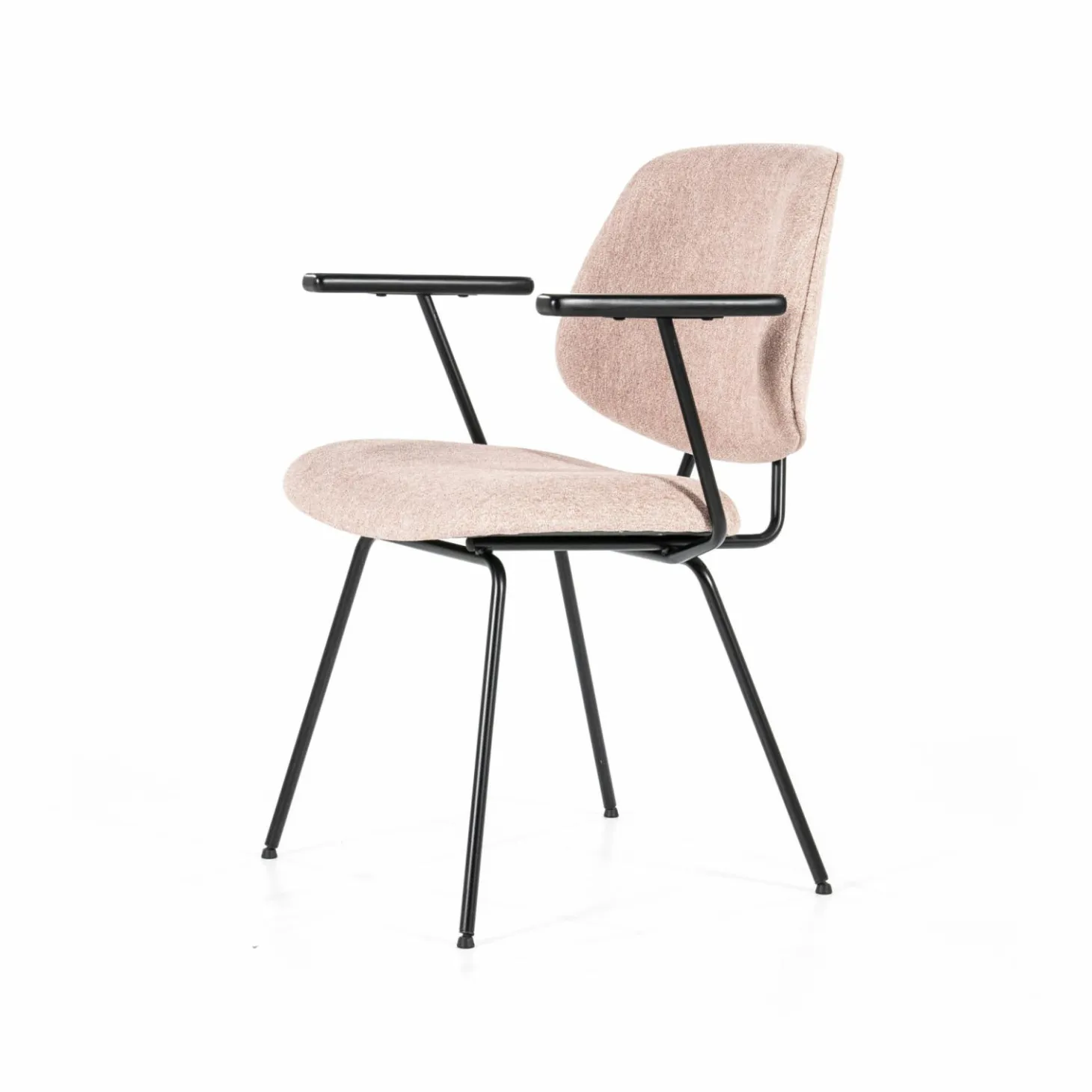 Stoel Lynn met armleuning - Roze - Loft24.nl