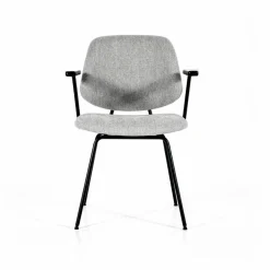 Stoel Lynn met armleuning - Grijs - Loft24.nl