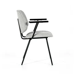 Stoel Lynn met armleuning - Grijs - Loft24.nl