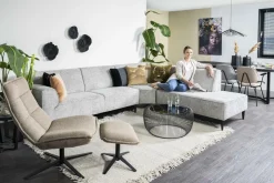 Stoel Lynn met armleuning - Grijs - Loft24.nl