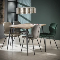 Stoel Shell Velvet ronde buis - Antraciet - Loft24.nl