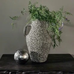 Tabia vaas aluminium donkerbruin - Loft24.nl