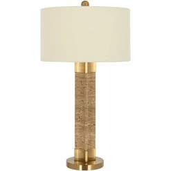 Tafellamp Aaliyah Marmer en bouclé - Loft24.nl