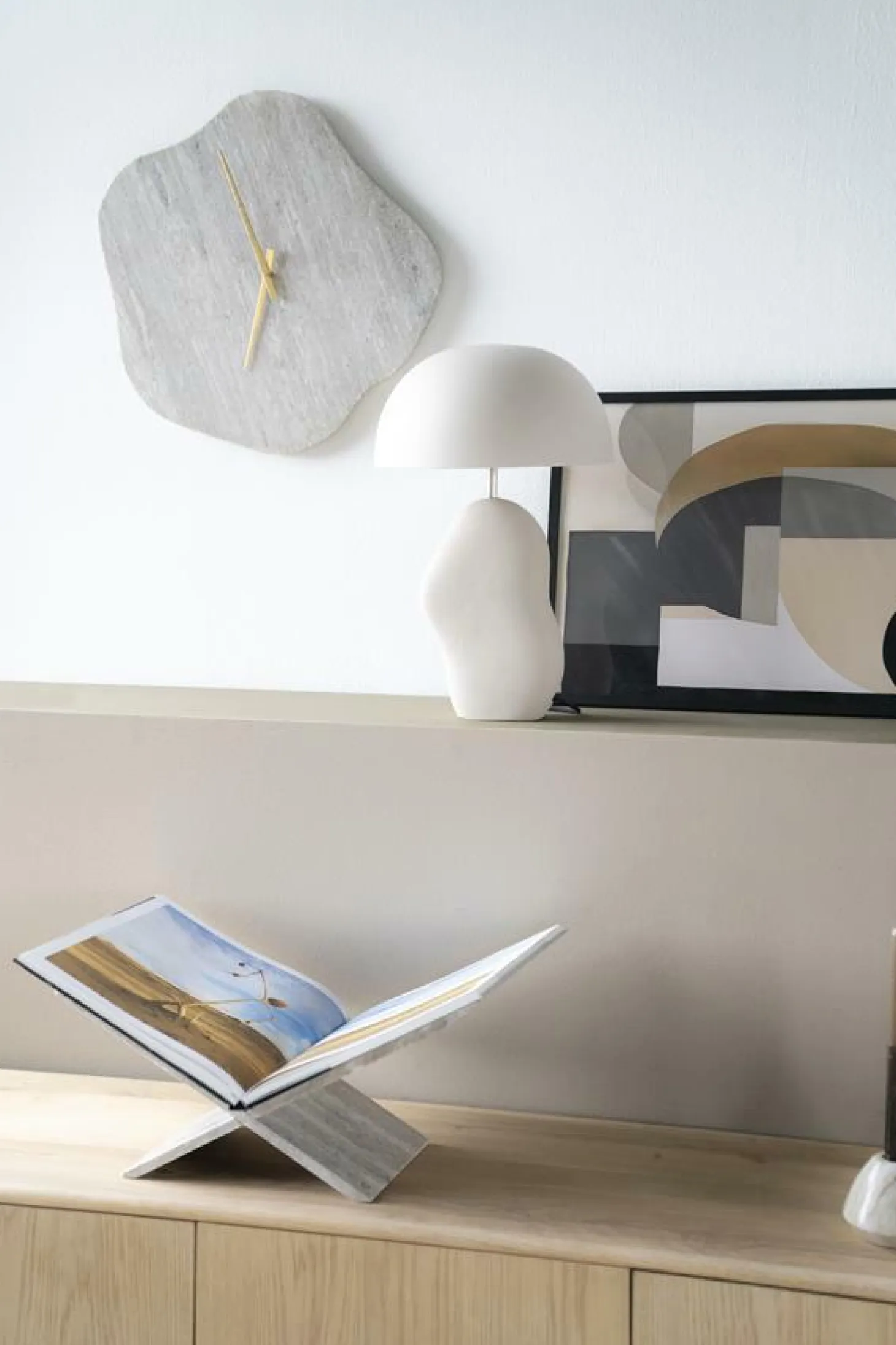 Tafellamp Aizu 48cm hoog - Beige - Loft24.nl