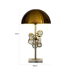 Tafellamp Bela 62cm kleur Brons - Loft24.nl