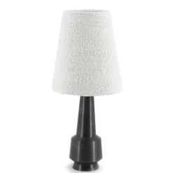 Tafellamp Dawn Bouclé en metaal - 61cm - Loft24.nl